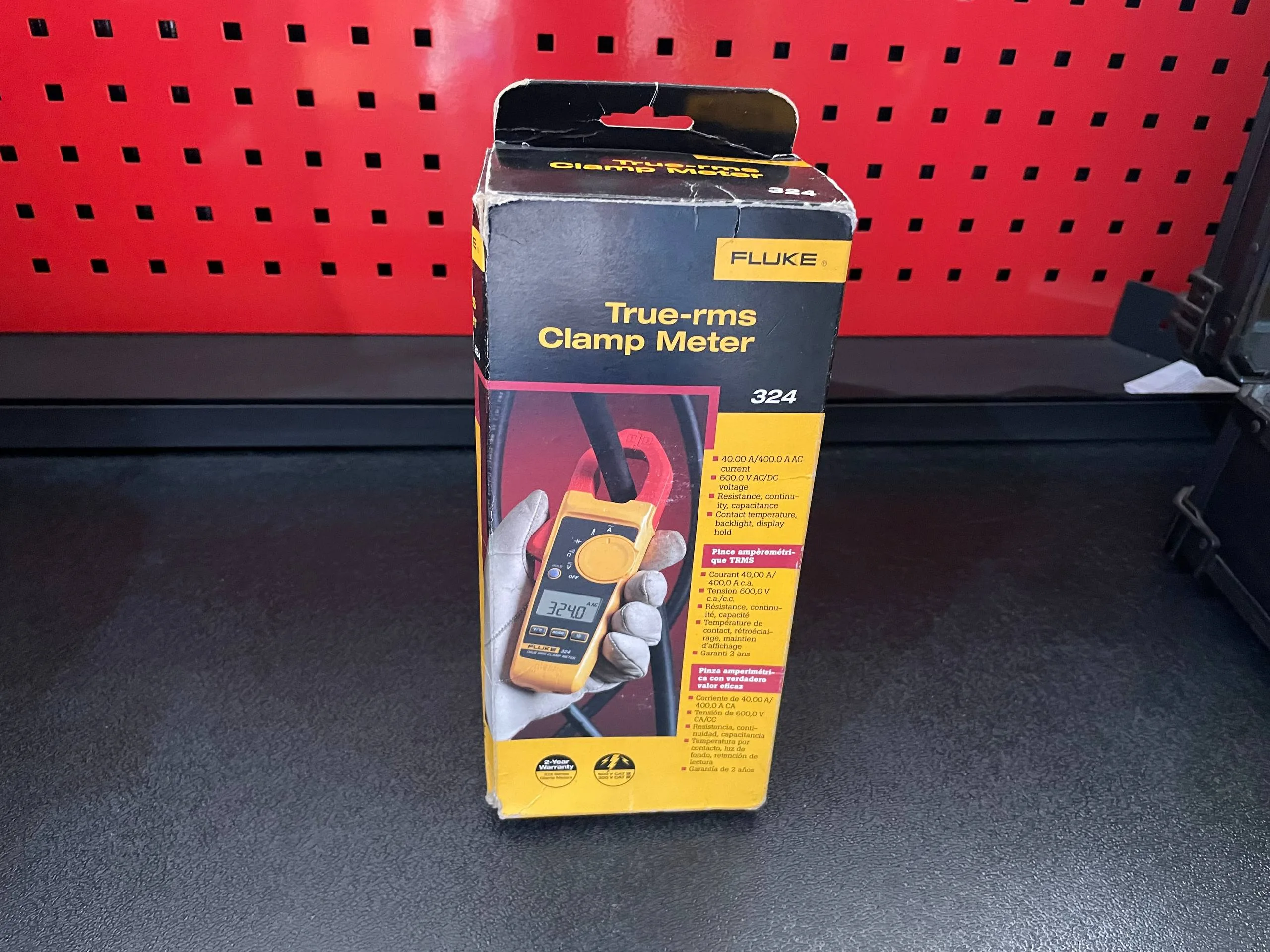 FLUKE 324 600V AC/DC TRUE-RMS CLAMP METER